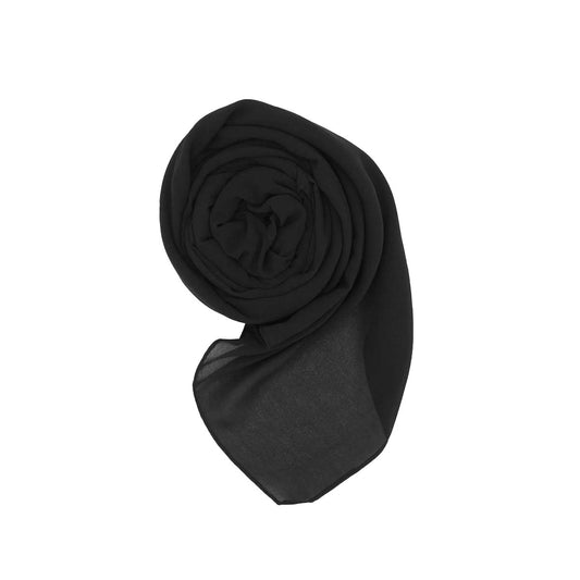 Premium Georgette hijab in ‘Black’