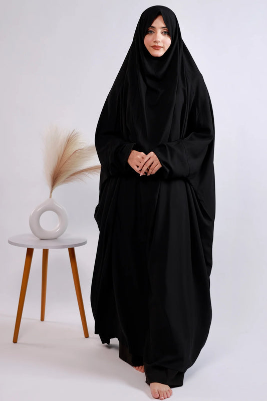 Full Coverage Namaz Chadar - Jet Black