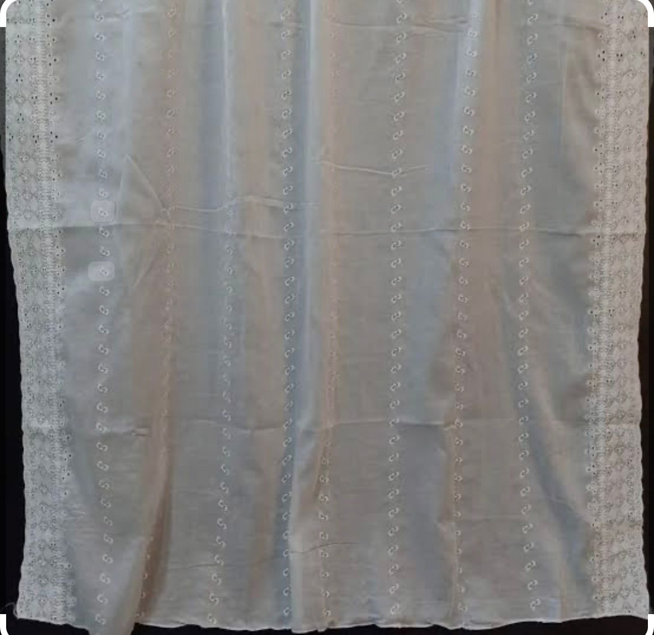 Chikankari Embroided Lawn Shawl