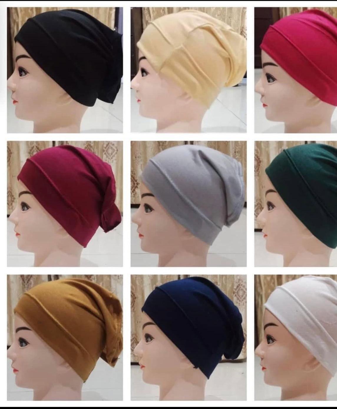 Hijab Cap 12 Colours